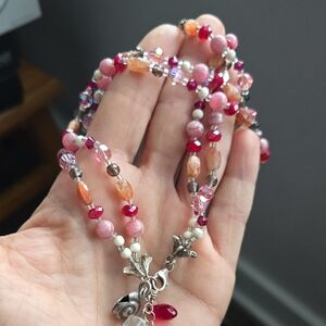 Double Strand Beaded Vintage Necklace